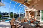 Large Outdoor Dining with Cathedral Ceilings